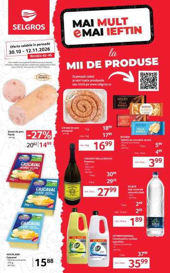 Cataloage Selgros - 30.10.2026 - 12.11.2026.
